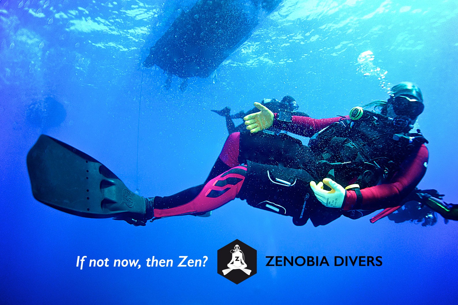 SCUBA diving the Zenobia Wreck
